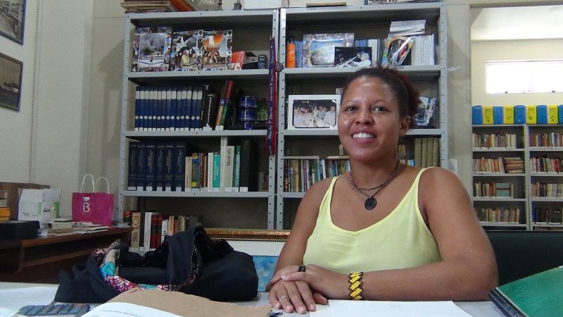 Andreza Trindade - Professora no Rio Arapiuns 